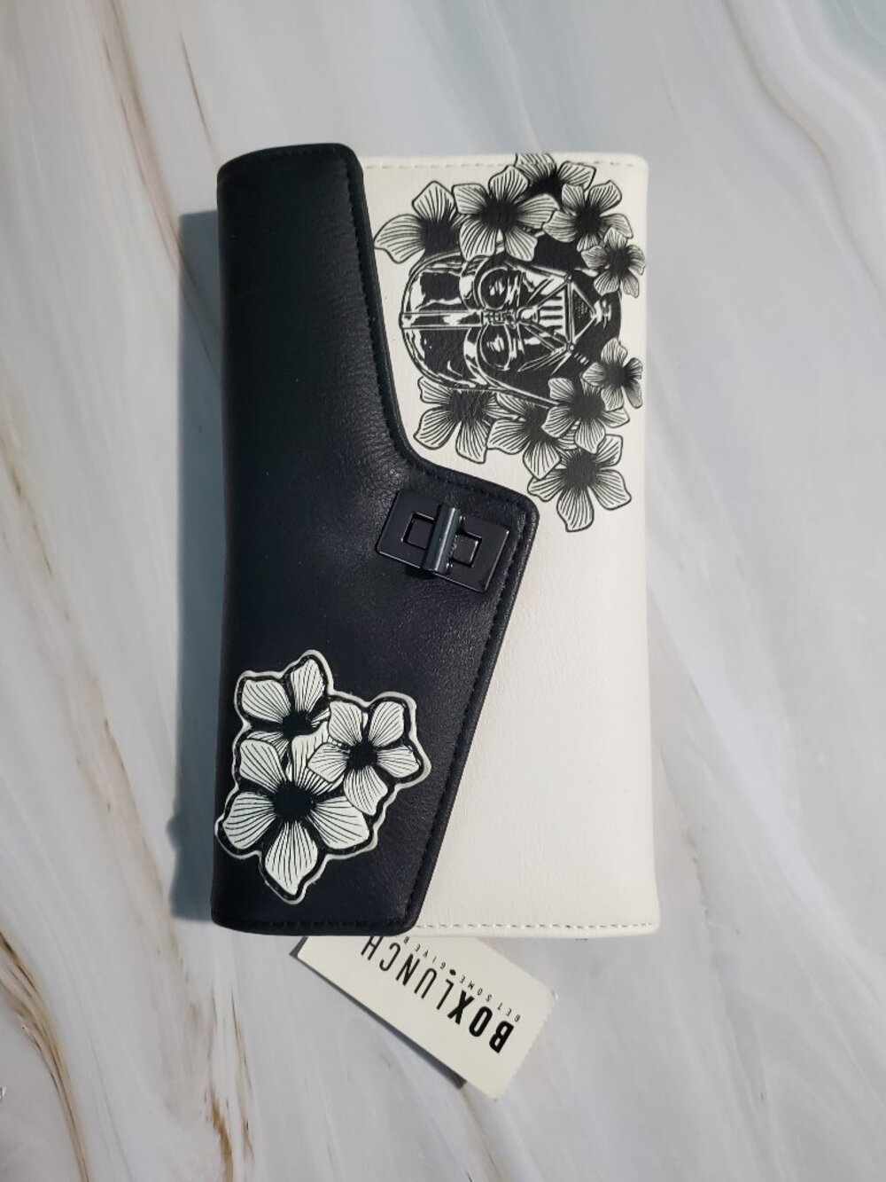 NWT Her Universe x Disney Star Wars Floral Darth Vader B&W Wallet